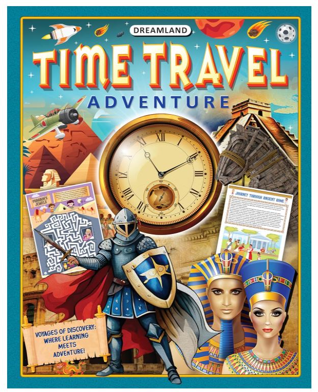 Time Travel Adventure Activity Book for Kids Age 5 -10